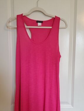 Venus Women's Pink Tank Dress/ Swim suite Cover NWOT